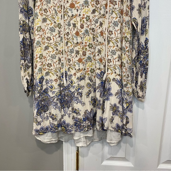 Free People Lucky Loosey Dress Honeysuckle Combo Floral Tunic Boho Small Womens - Picture 3 of 15